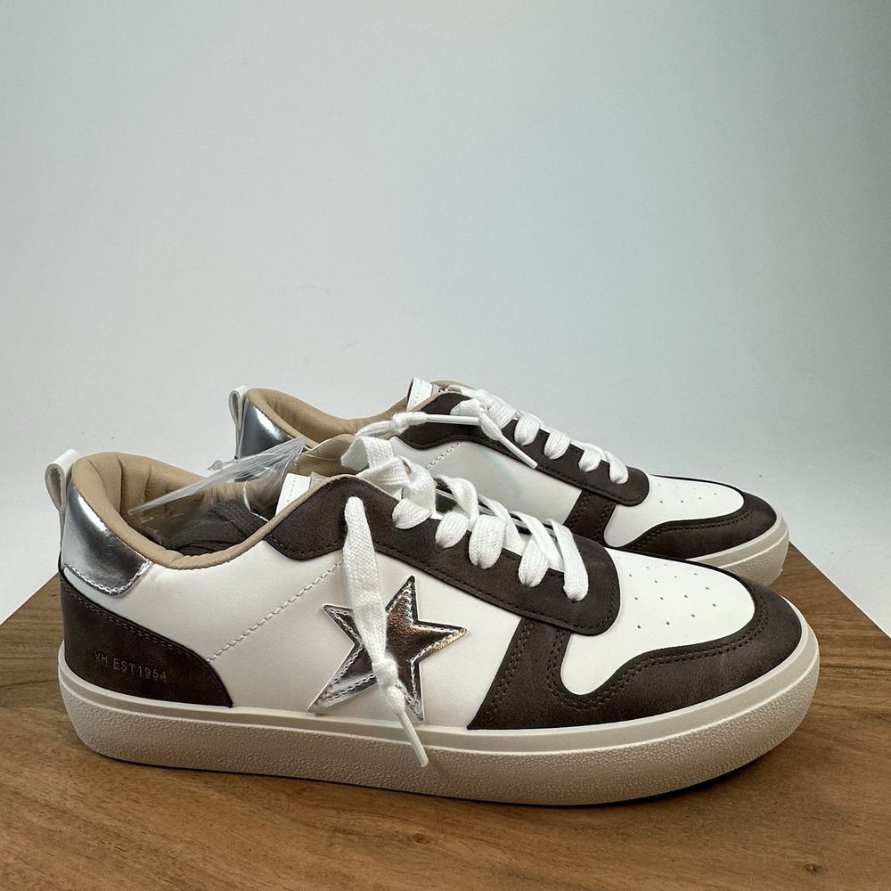 New‎ Womens Vintage Havana Aura 1 Metallic Platform Lace Up Sneakers Size 11